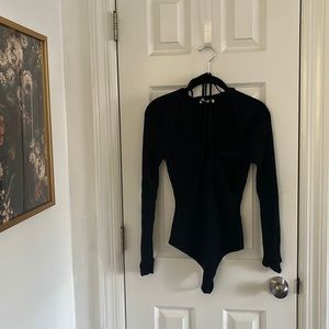 Abercrombie and Fitch Black Bodysuit - M